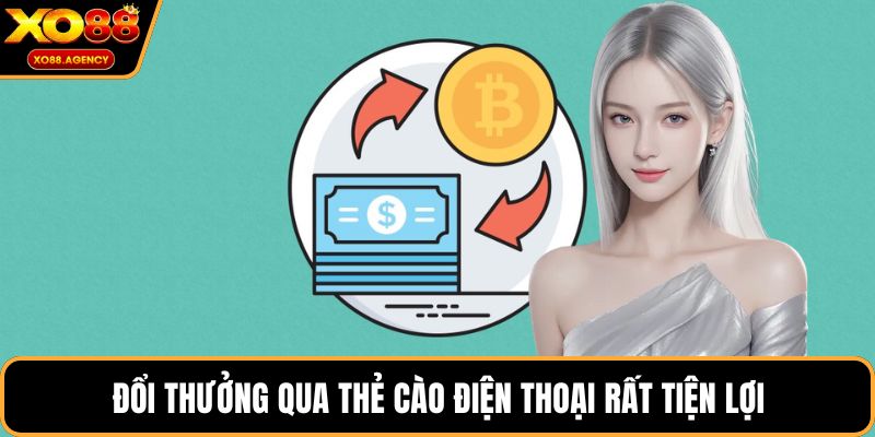 Đổi thưởng qua thẻ cào điện thoại rất tiện lợi